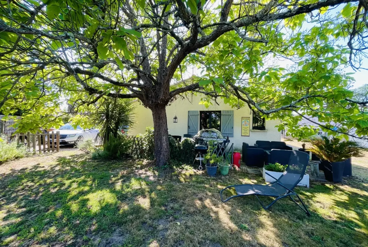Maison de plain-pied 3 chambres avec jardin à Libourne, proche commodités 