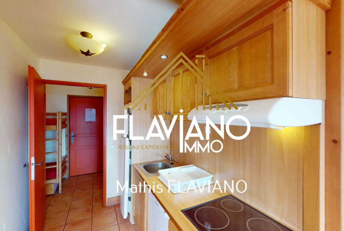 Appartement à Pra-Loup 1500 avec vue vallée et stationnement privé 