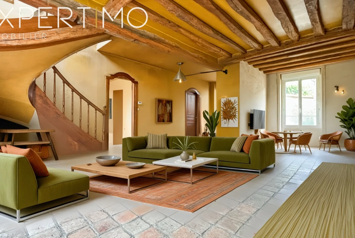 Maison ancienne avec potentiel de rénovation à Méréville - 5 chambres, sous-sol de 300 m² 