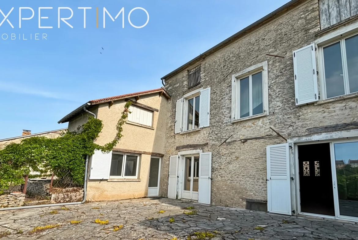 Maison ancienne avec potentiel de rénovation à Méréville - 5 chambres, sous-sol de 300 m² 