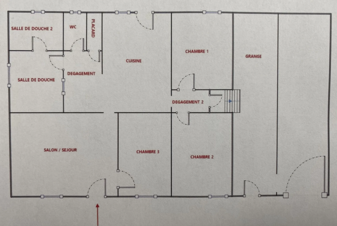 Maison en pierre de 105 m² avec grange attenante à Lamothe Landerron 