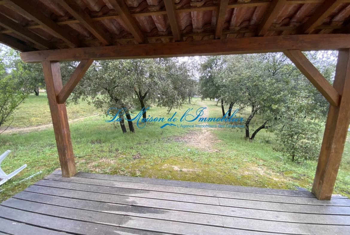 Maison F4 avec terrasse, piscine et vue Cévennes à Sauve 