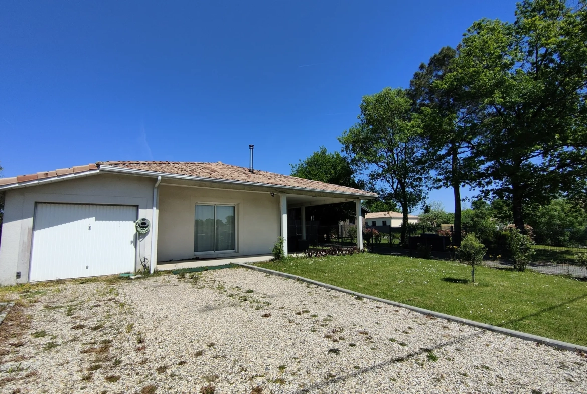 Maison contemporaine 4 chambres avec garage et terrasse près de Langon 