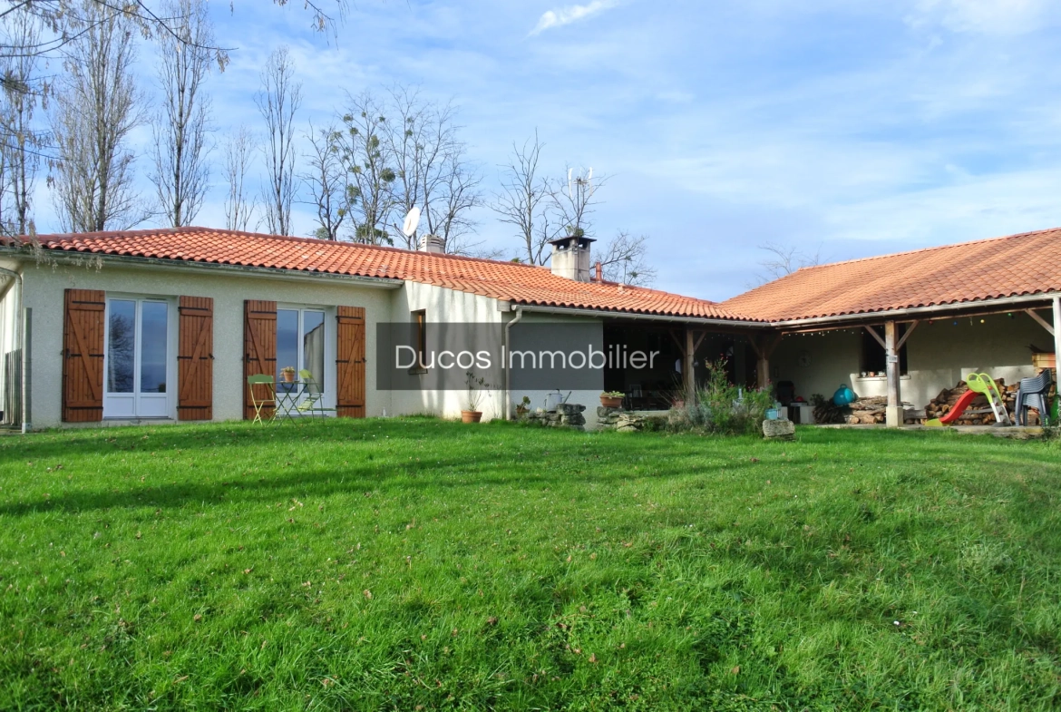Charmante maison de plain-pied à Marmande avec terrasse et garage 