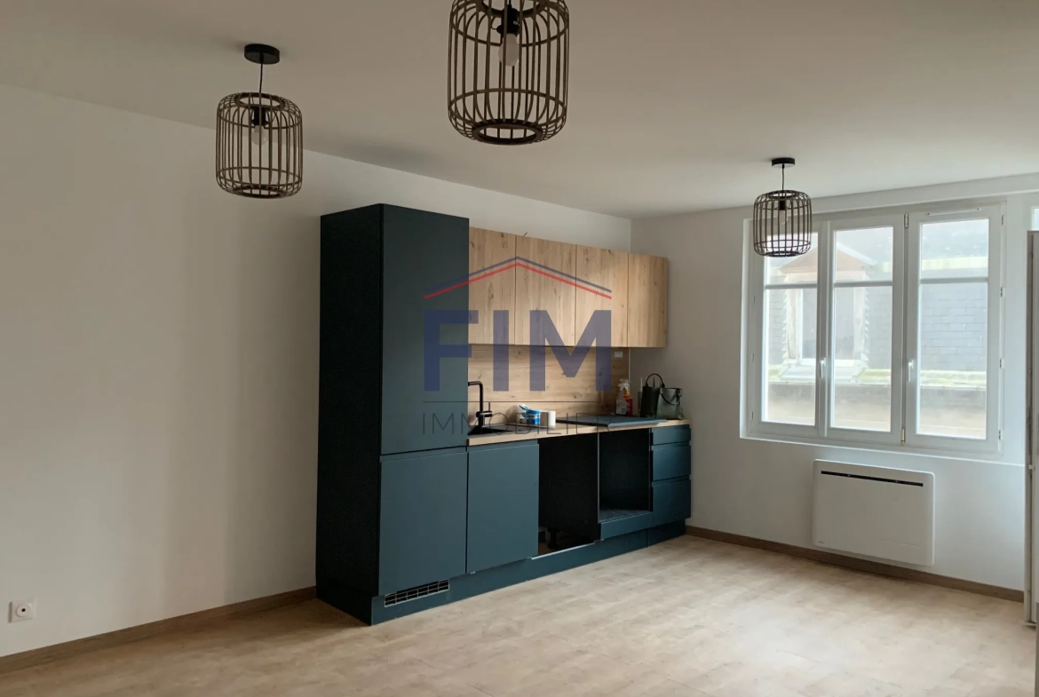 Appartement F2 rénové et meublé au centre de Dieppe - Prêt à vivre 