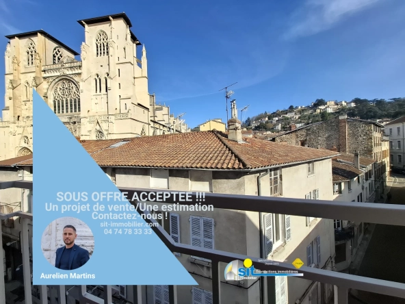 Appartement T2 de 42 m² à Vienne avec vue sur la cathédrale
