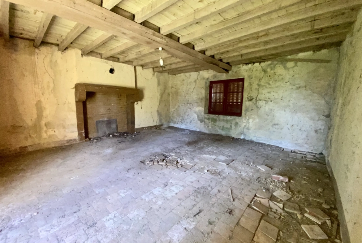 Fermette authentique à Lurcy-le-Bourg avec potentiel et vue panoramique 