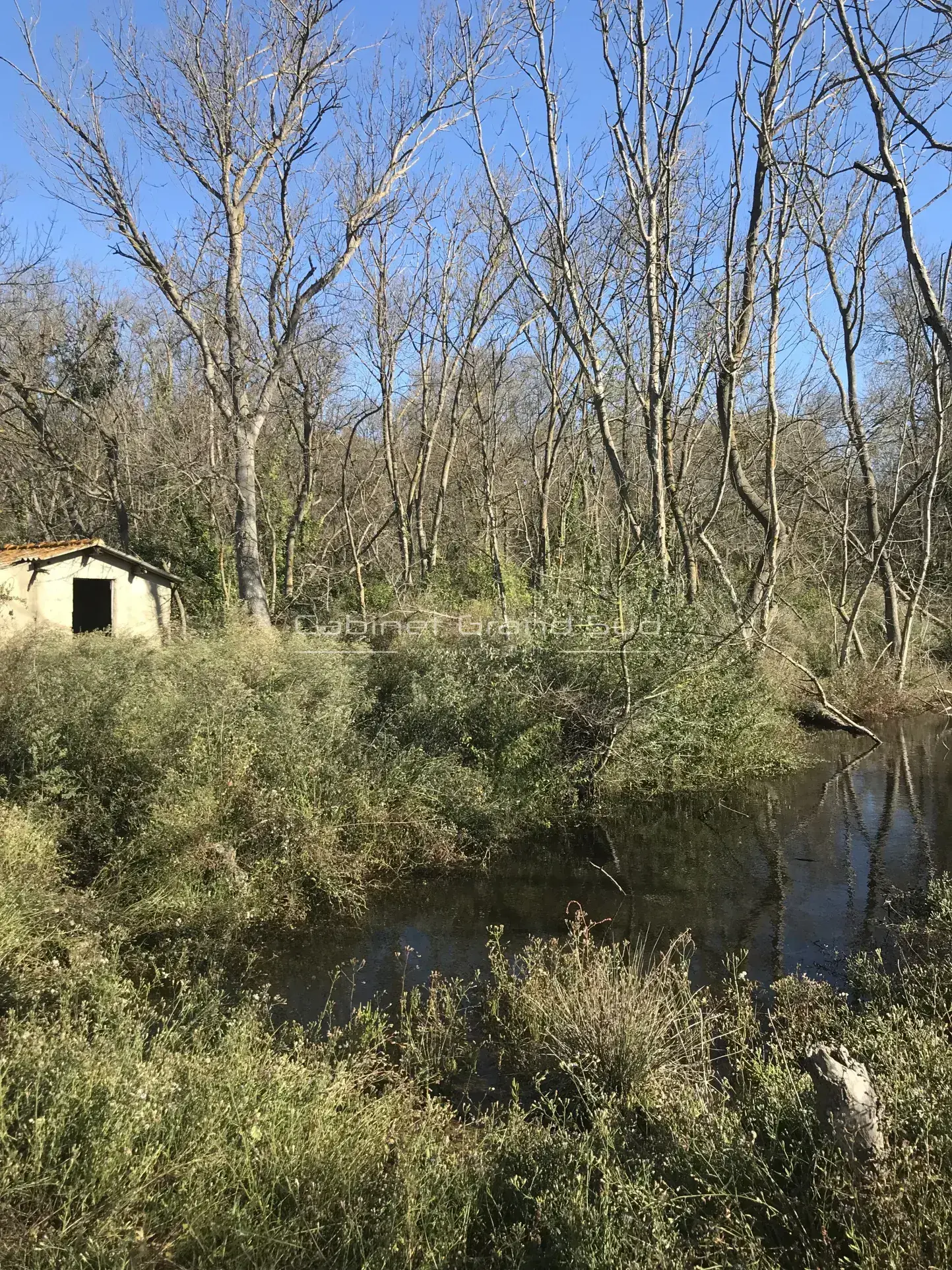 Terrain de loisir de 1488 m² avec mazette à Mauguio, proche de l'étang de l'Or 
