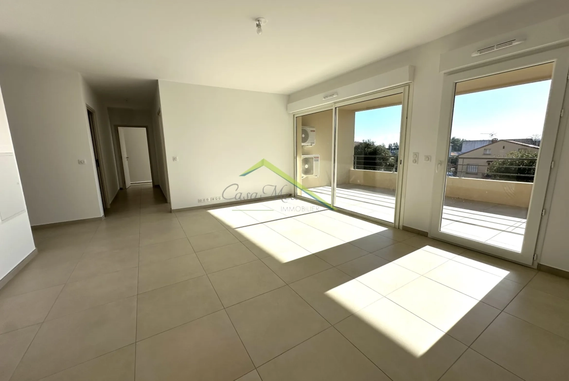 Appartement T3 neuf avec terrasse, parking privé à Lucciana 