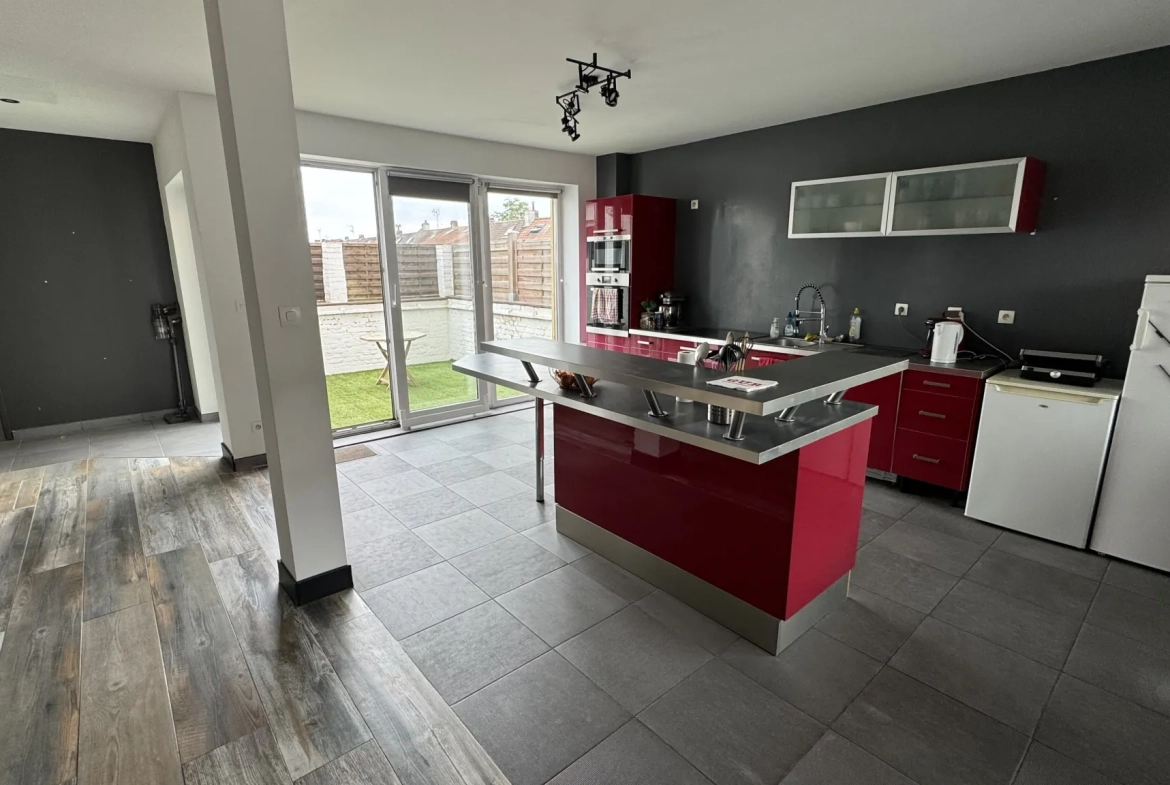 Loft lumineux de 156 m² à Wattrelos avec terrasse et garage haut de gamme 