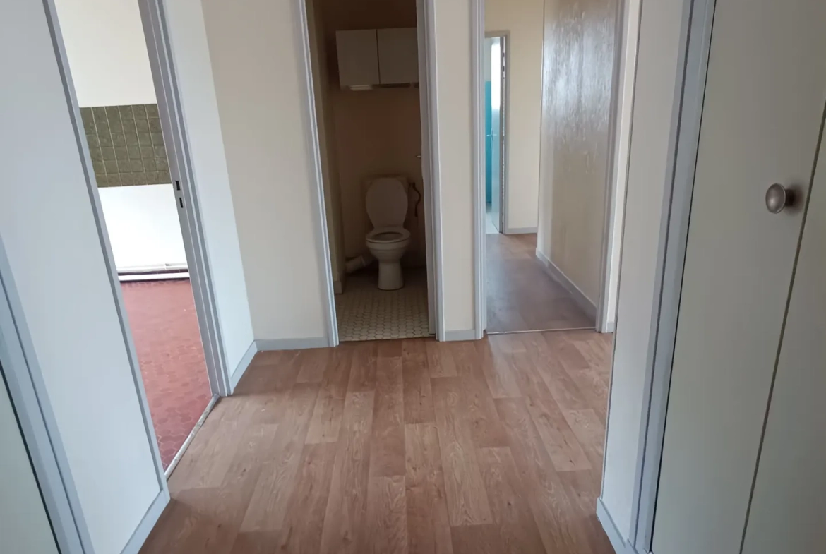 Appartement F3 lumineux avec balcon, cave et parking à Vierzon 