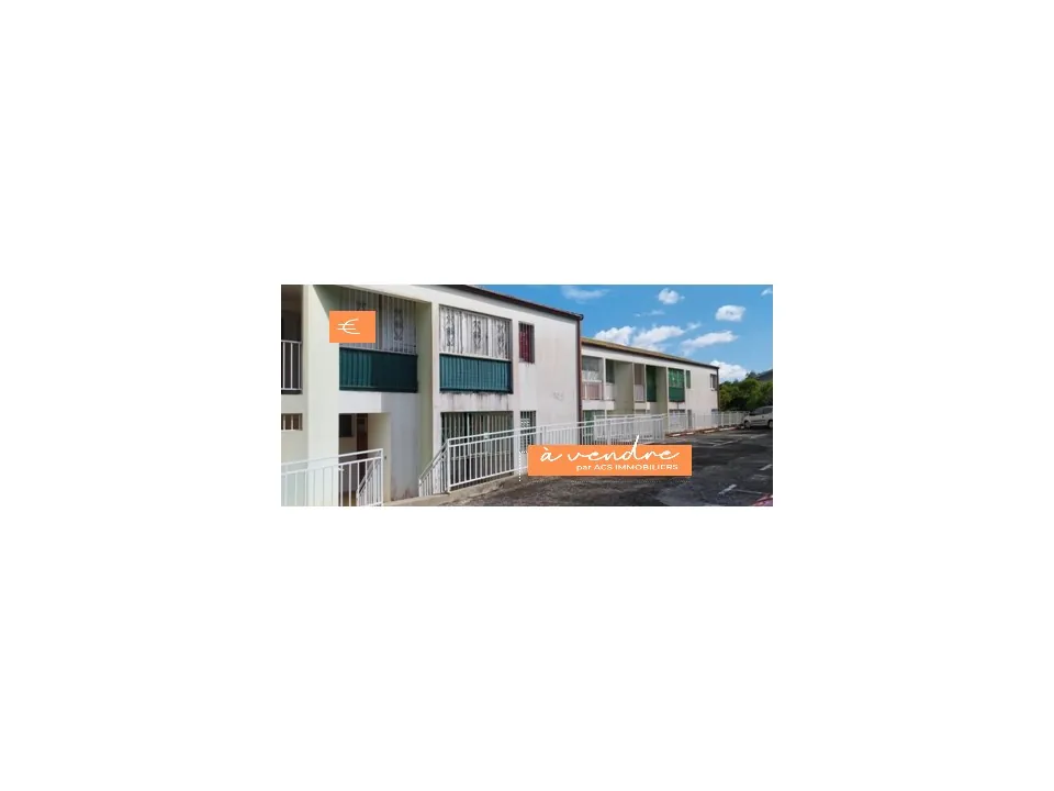 Appartement F3 loué avec loggia et parking à Fort-de-France - Secteur calme 