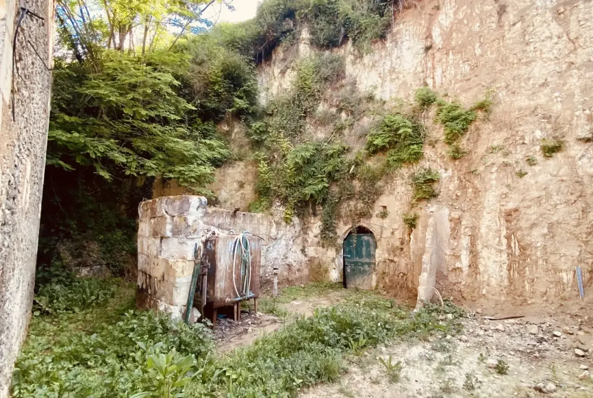 Longère à vendre dans la vallée du Loir, proche Montoire, avec jardin et caves, à rénover, 74 m² 