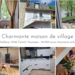 Maison de village rénovée avec vue sur le Lot à Vieillevie (15120)