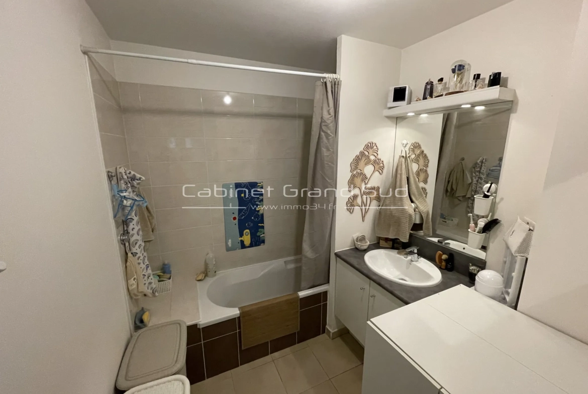 Bel appartement F3 avec deux terrasses à Montpellier Ovalie - 245 000 € 