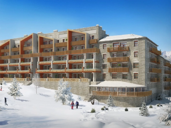 Appartement 1 pièce à Font-Romeu avec parking, cave et balcon - 23,7 m²