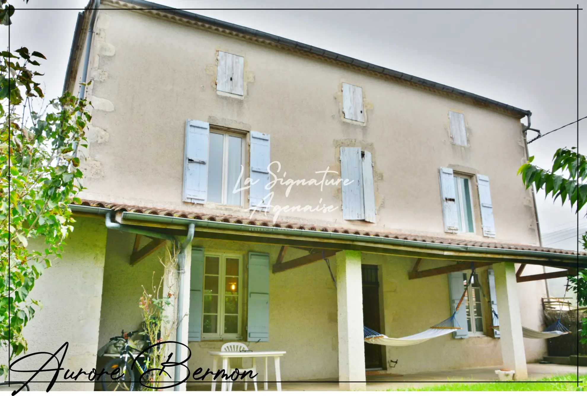 Belle maison en pierre de 253 m² avec terrain arboré de 3000 m² à Damazan 