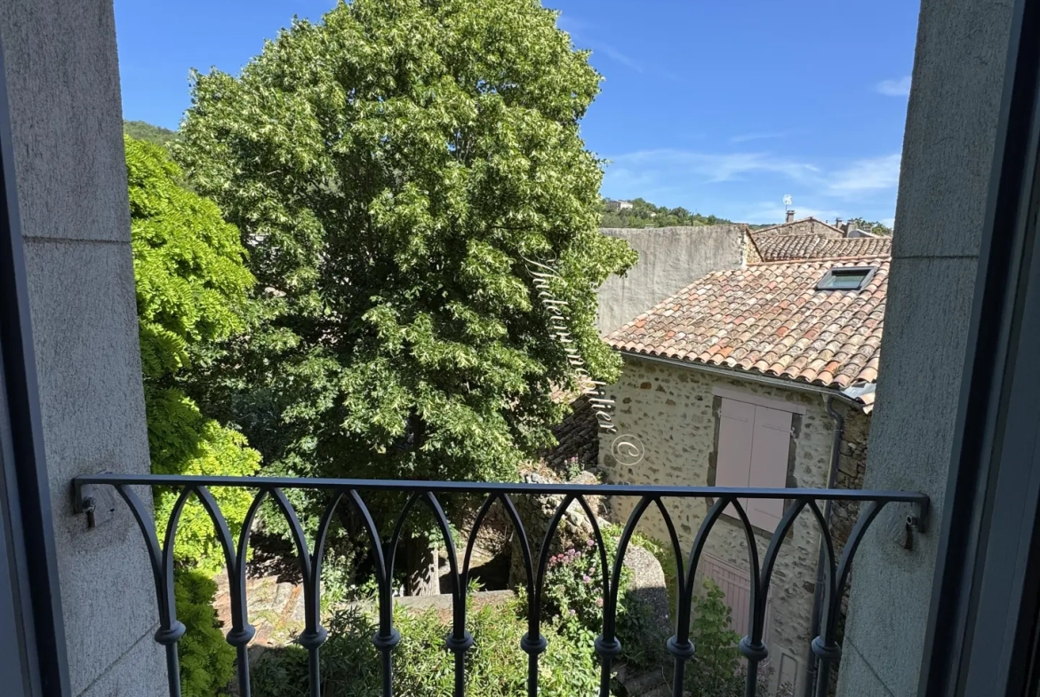 Charmante maison de village avec cour et balcon à Limoux 
