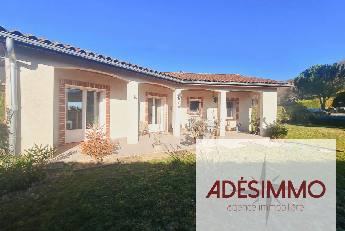 Villa de 120m² avec piscine et vue Pyrénées au Fossat près de Toulouse 