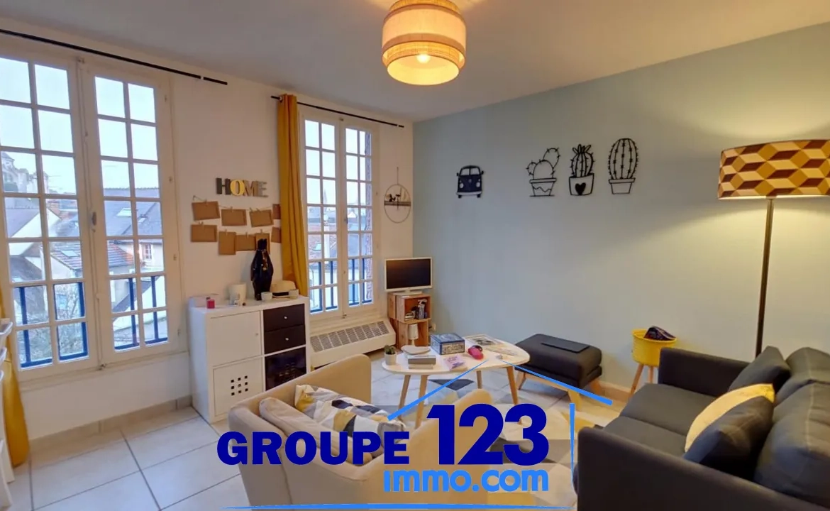 Studio lumineux de 32 m² à Auxerre en centre-ville avec cave 
