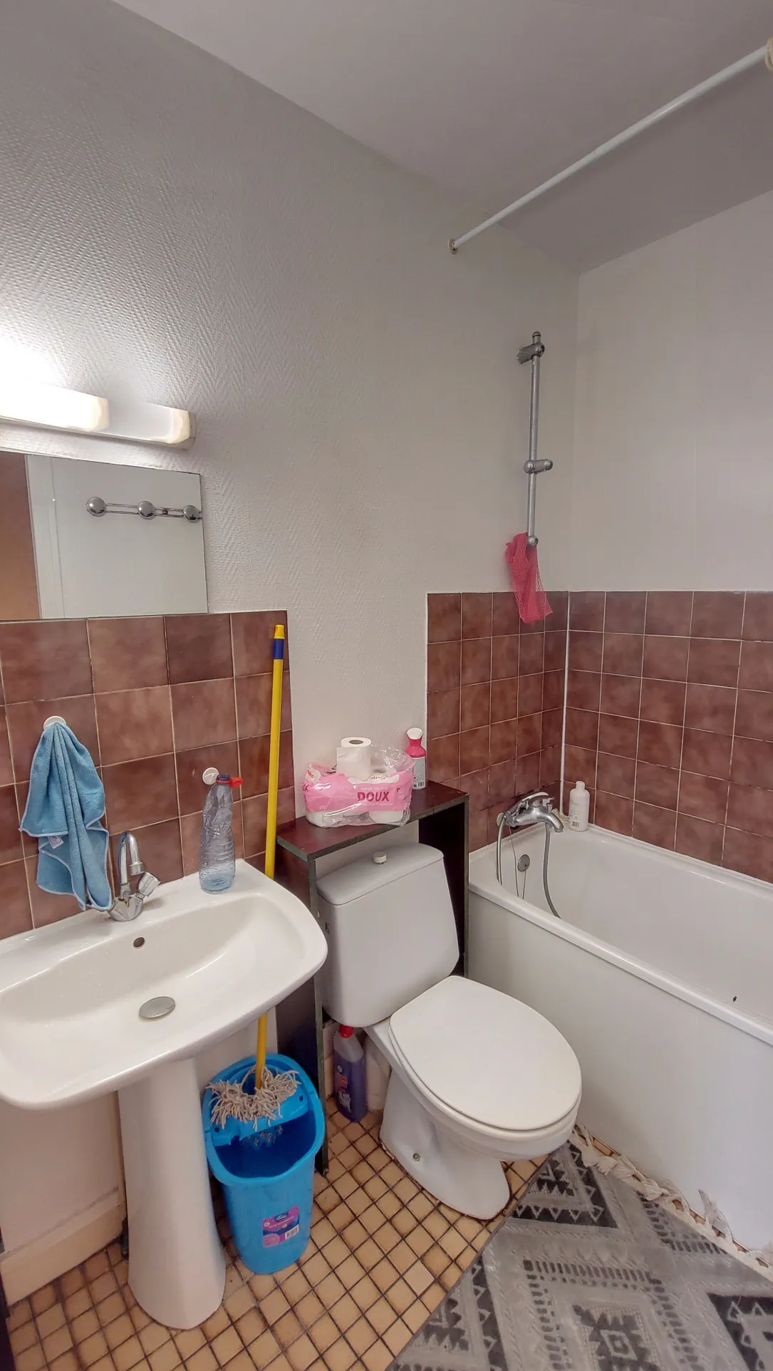 Appartement T2 loué de 29,5 m² à Nantes quartier République avec cour 