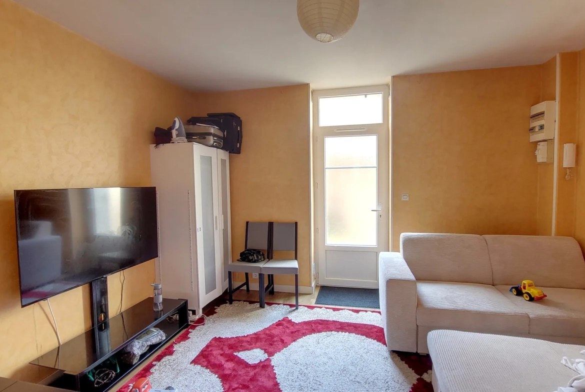 Appartement T2 loué de 29,5 m² à Nantes quartier République avec cour 