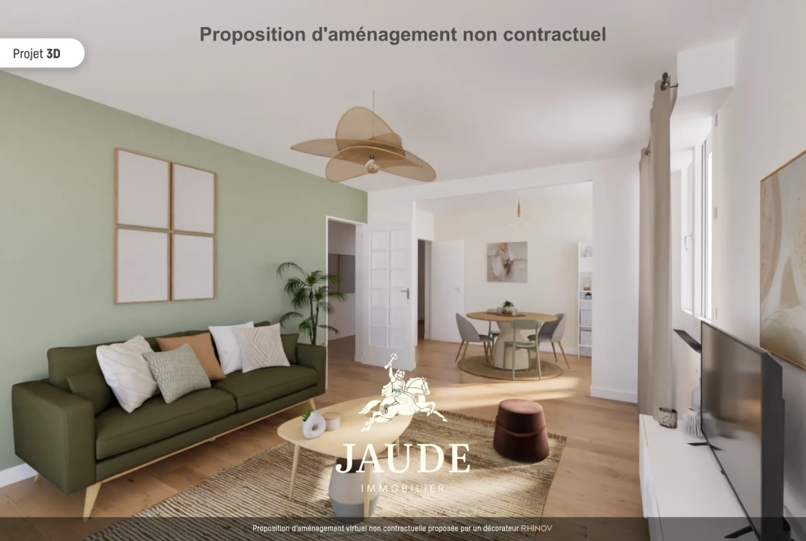 Appartement F6 de 106m² avec parking et Vue sur le Puy de Dôme à Clermont-Ferrand 