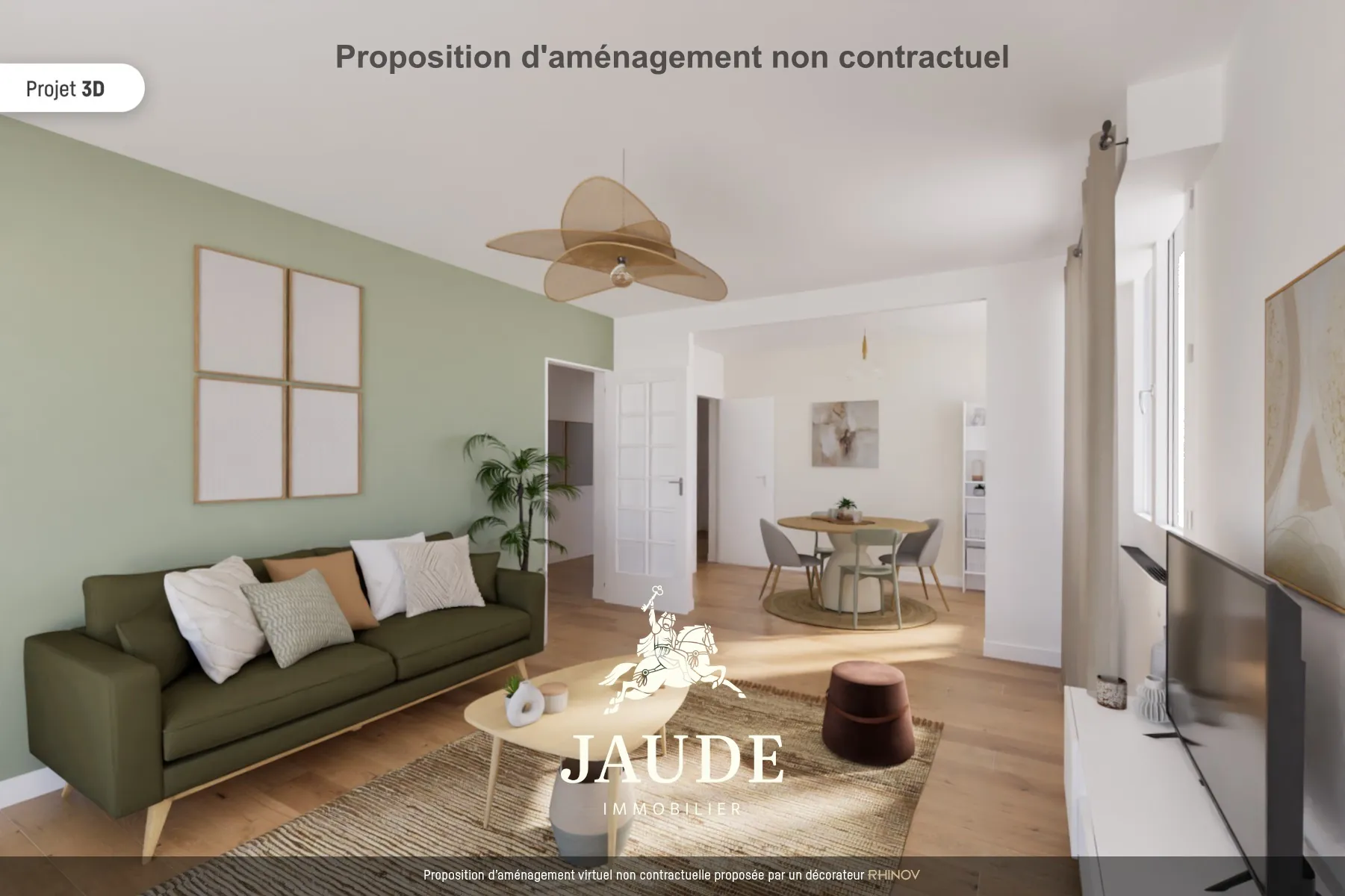 Appartement F6 de 106m² avec parking et Vue sur le Puy de Dôme à Clermont-Ferrand 