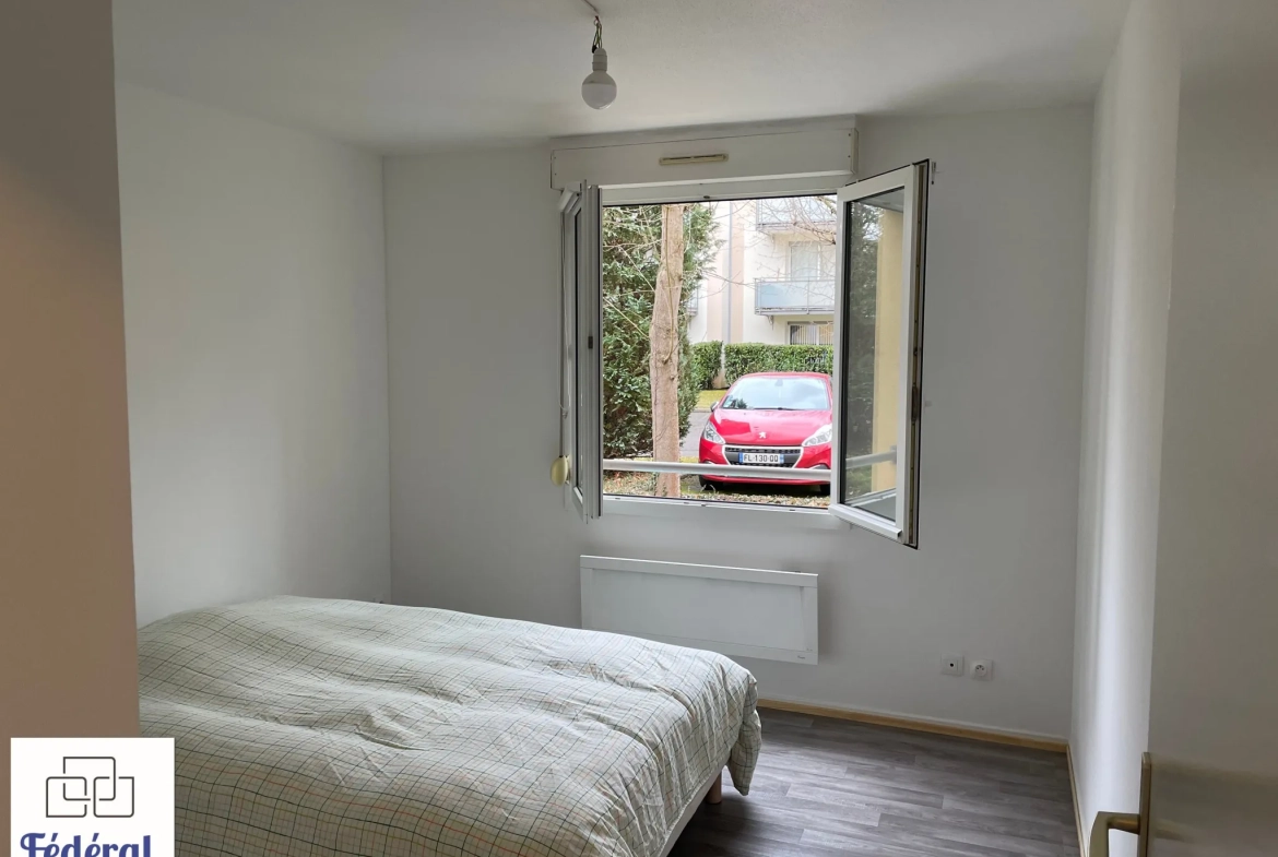 Appartement F2 à Oberhausbergen avec terrasse, garage et parking - Quartier calme 