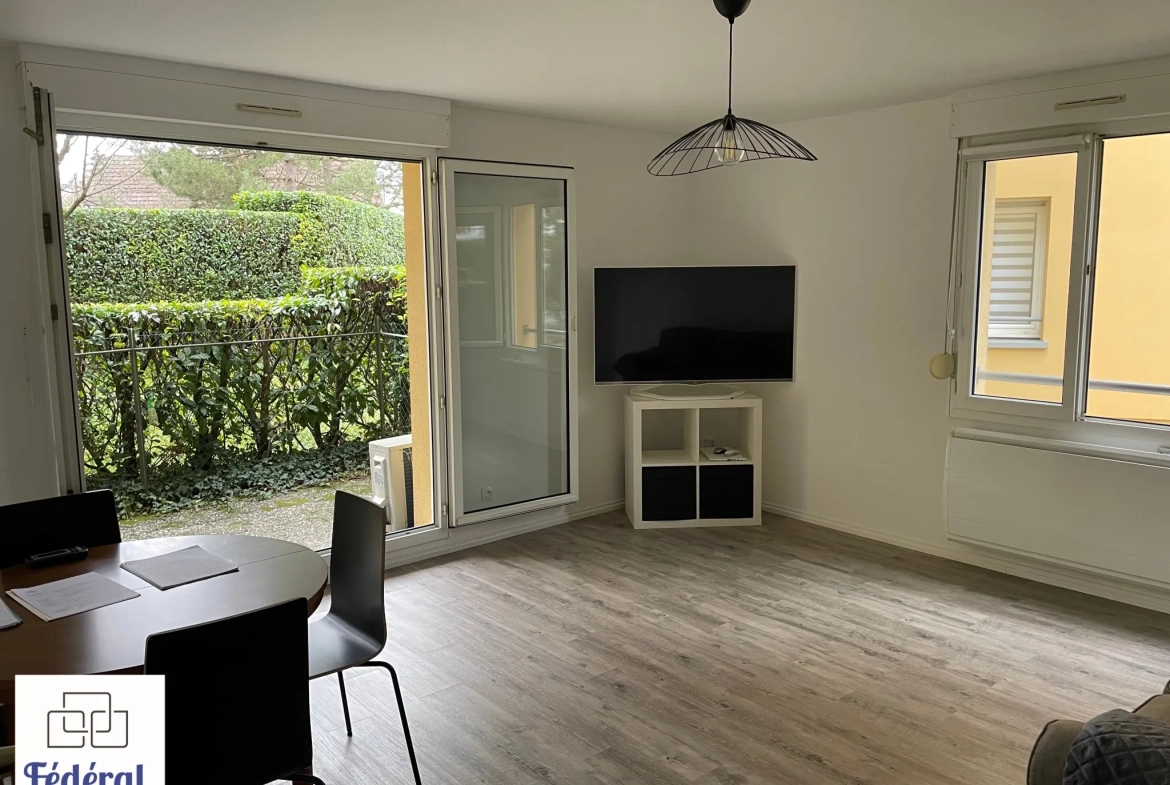 Appartement F2 à Oberhausbergen avec terrasse, garage et parking - Quartier calme 