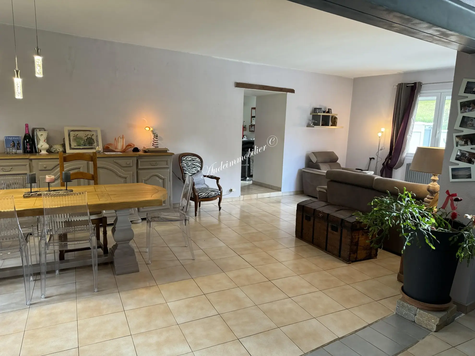 Maison individuelle avec piscine, jardin et garage dans les Corbières Vertes 