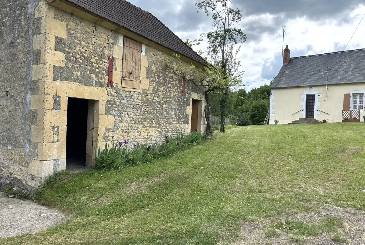 Charmante maison en pierres avec dépendances à Nolay - grand terrain 7061 m² 