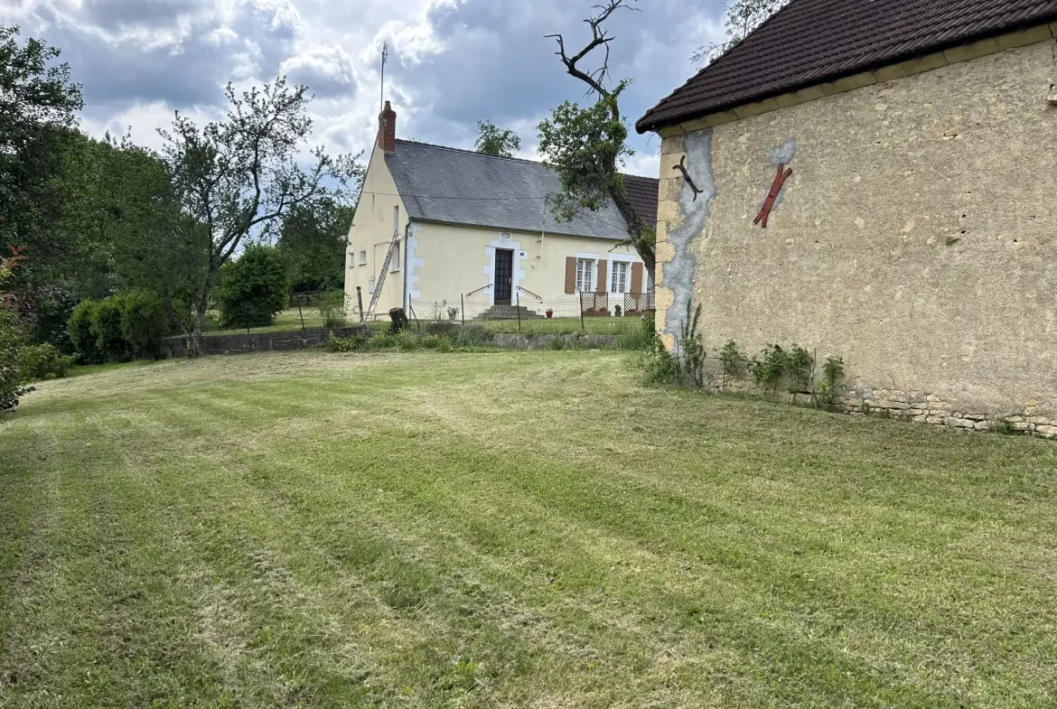 Charmante maison en pierres avec dépendances à Nolay - grand terrain 7061 m² 