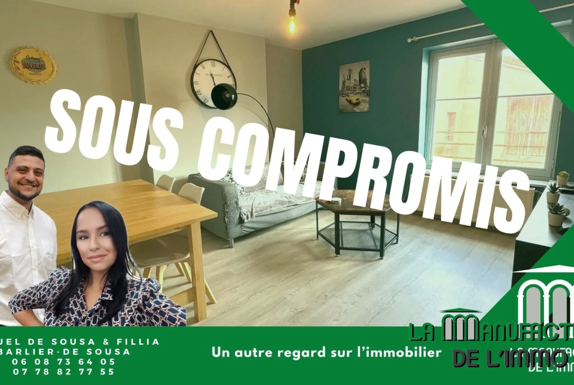 Appartement F3 meublé à Saint-Étienne idéal pour investissement ou résidence principale 