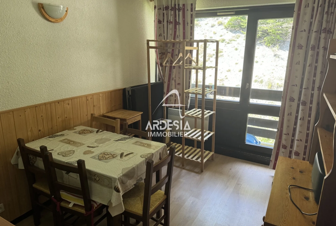 Appartement de 22m² avec balcon à Villarodin Bourget dans la résidence LE TETRA 