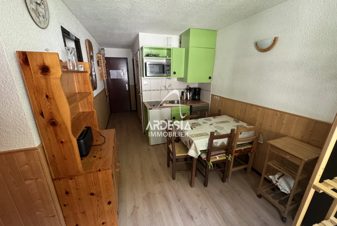 Appartement de 22m² avec balcon à Villarodin Bourget dans la résidence LE TETRA 