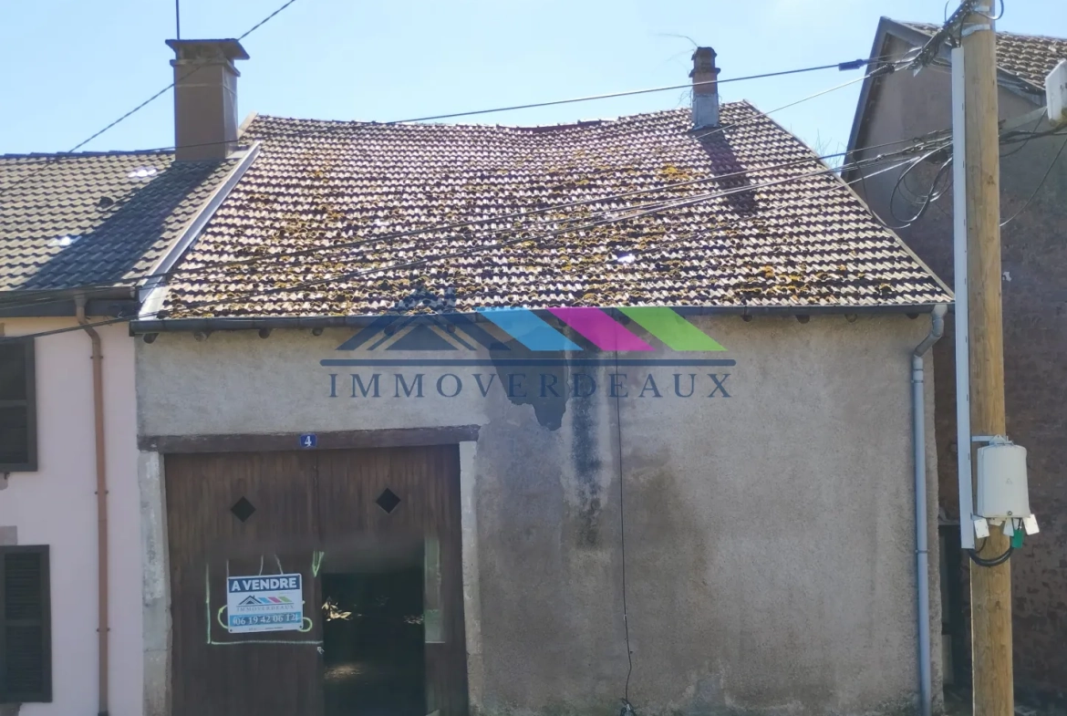 Garage à rénover de 100 m² à Celles-sur-Plaine, idéal pour stockage ou gîte 