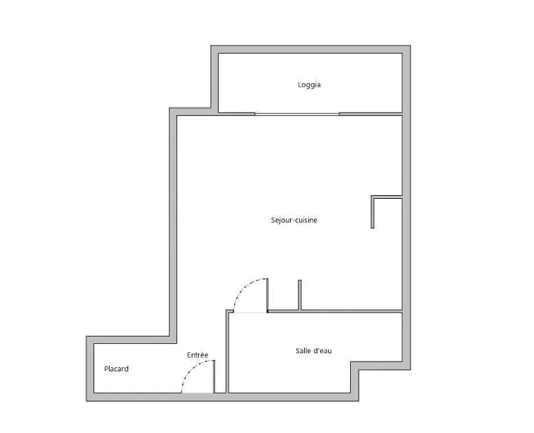 Studio en hypercentre de Sainte-Maxime avec vue et loggia - 21,75 m² 