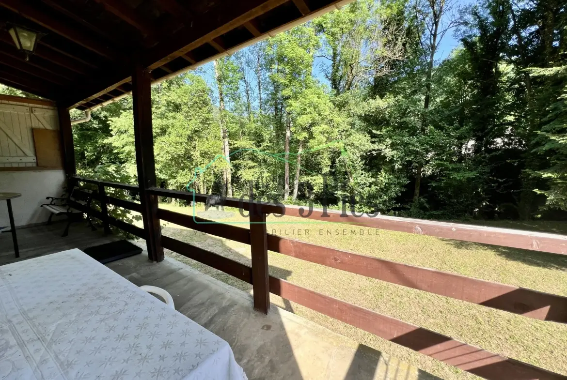 Maison en pierre avec vue montagne et rivière en Vallée de l'Arbas 