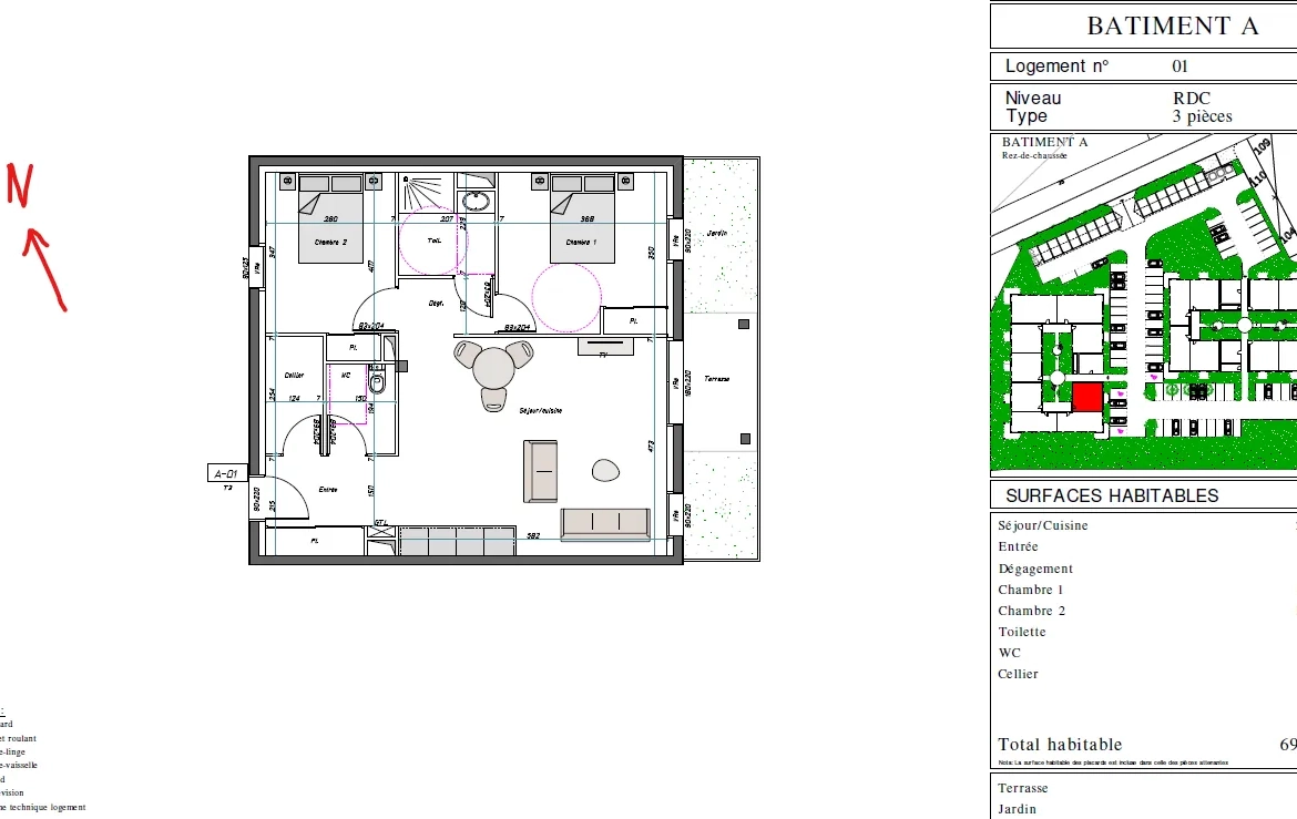 Appartements neufs à vendre à Aressy avec parking et terrasses 