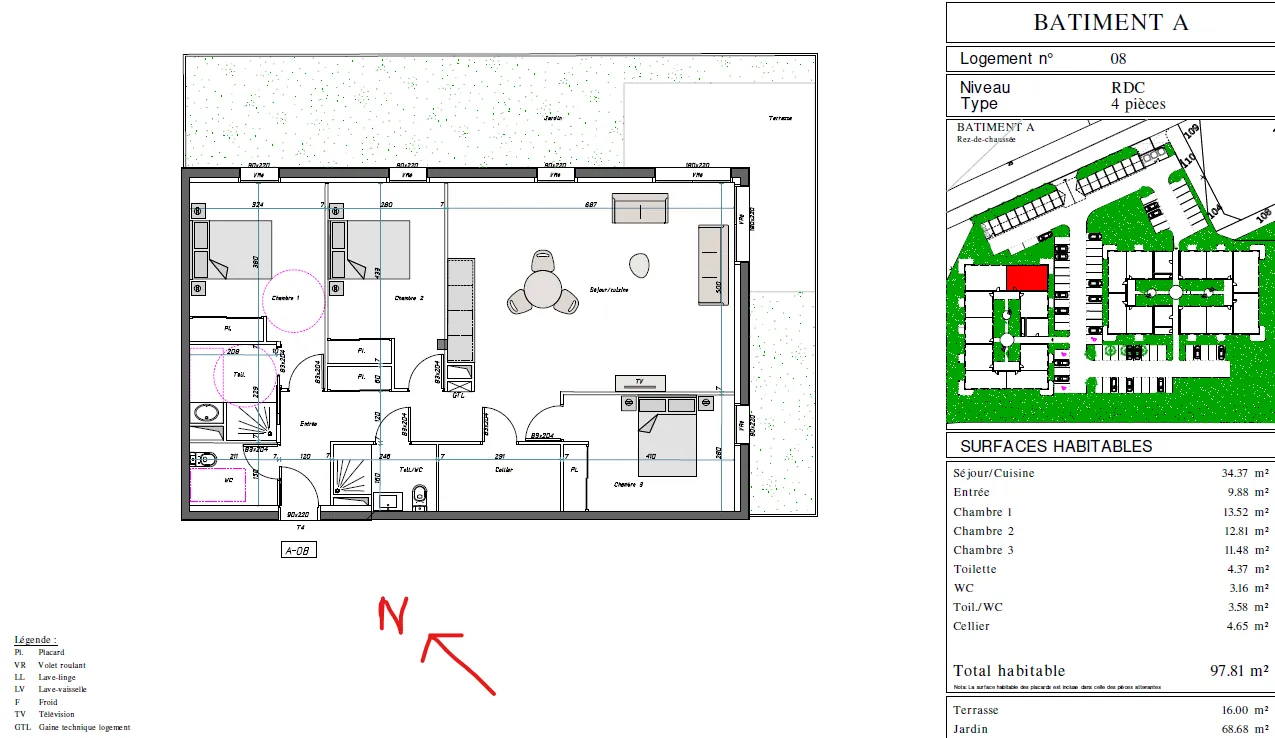 Appartements neufs à vendre à Aressy avec parking et terrasses 