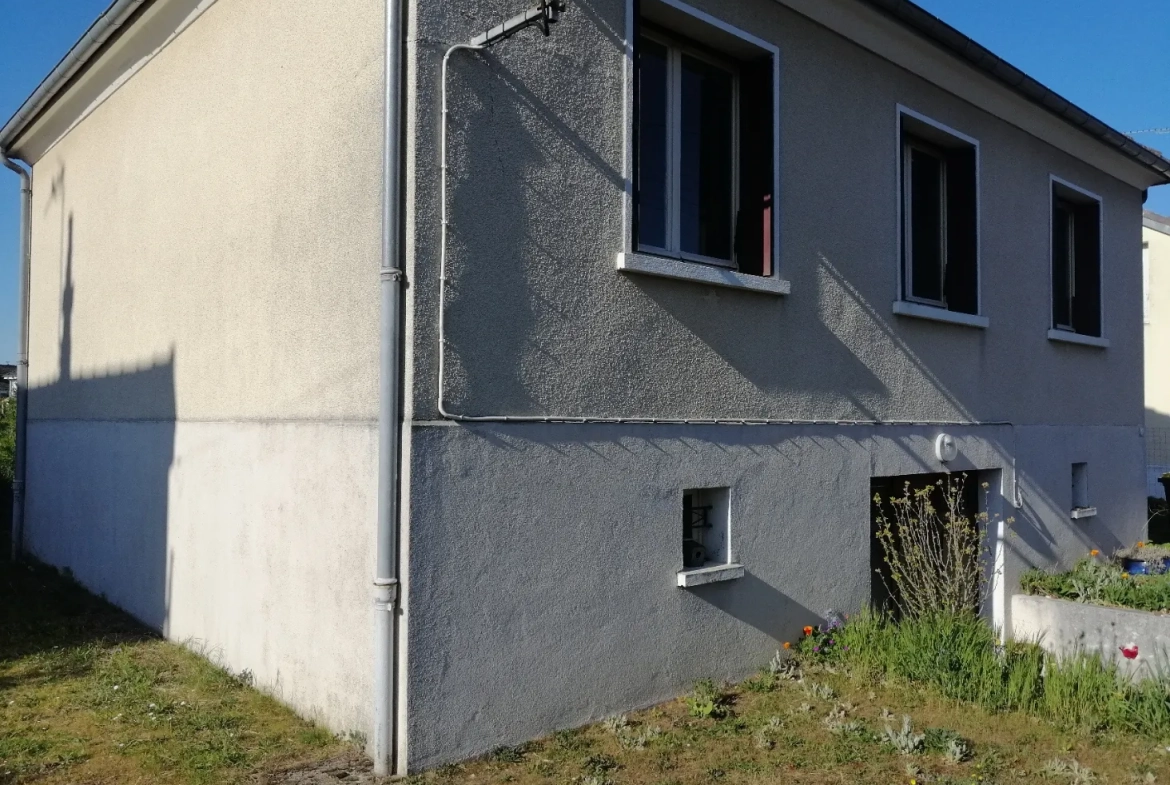 Pavillon indépendant à Vauzelles avec grand jardin, 2 chambres et sous-sol aménagé 