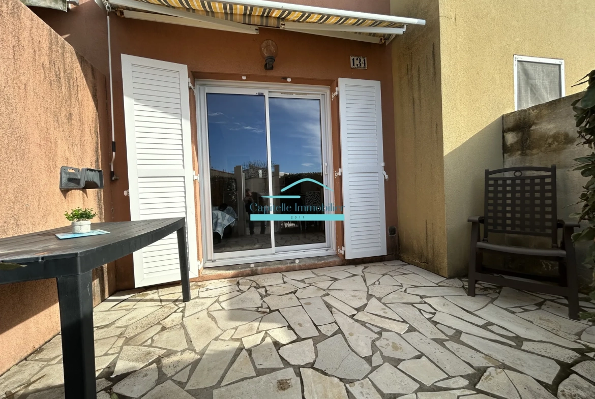 Maison T3 meublée avec terrasse et garage à Frontignan Plage 