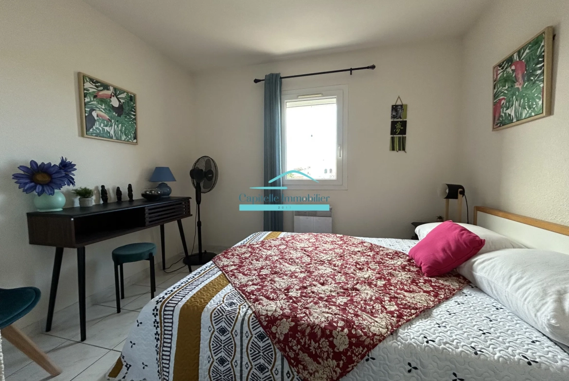 Maison T3 meublée avec terrasse et garage à Frontignan Plage 