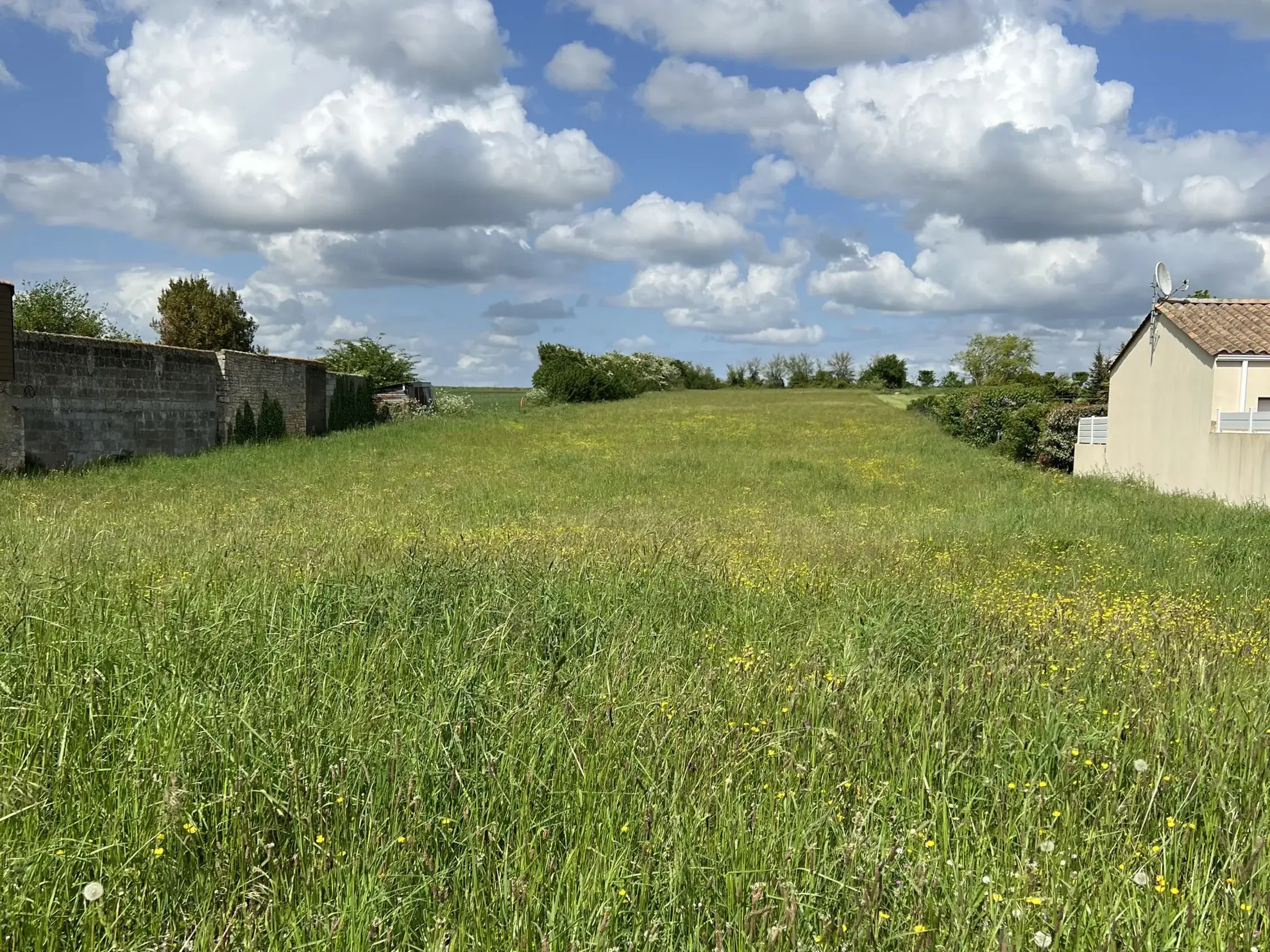 Superbe terrain constructible à Saint Aubin La Plaine, proche Sainte Hermine 