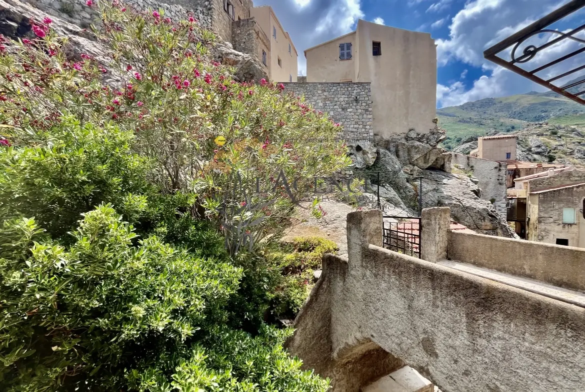Maison de village historique à Speloncato avec vue mer et montagne 