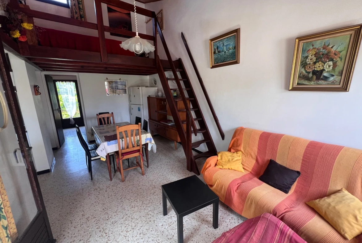 Charmante maison 3 pièces avec mezzanine et jardin au Barcarès en vente 