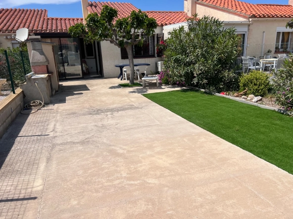 Charmante maison 3 pièces avec mezzanine et jardin au Barcarès en vente