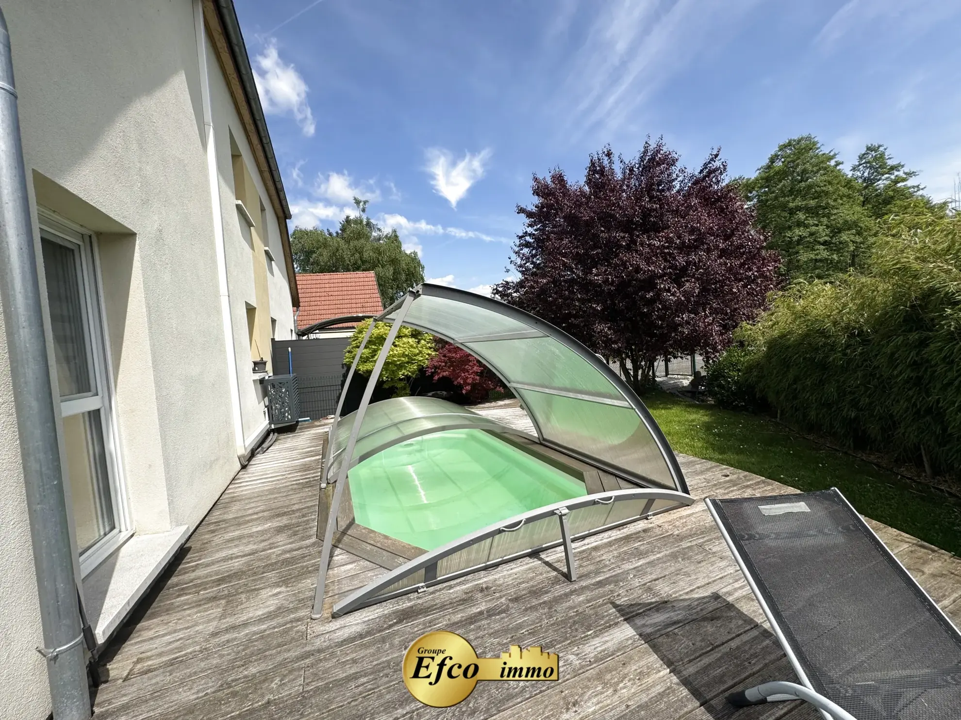 Triplex avec jardin, piscine, garage à Michelbach le Haut, 86m² 
