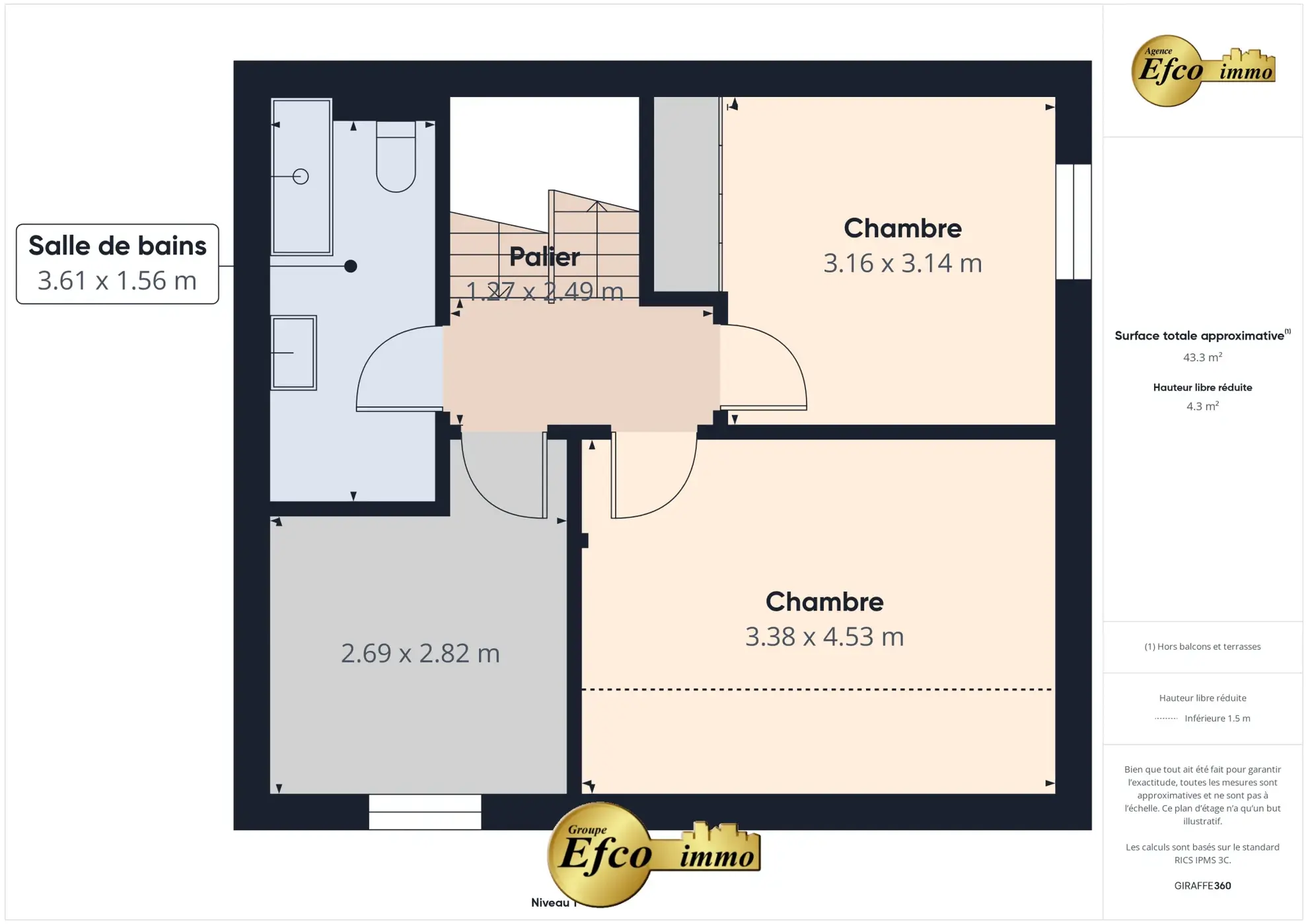 Triplex avec jardin, piscine, garage à Michelbach le Haut, 86m² 